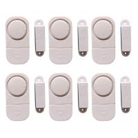 ราคา 6Sets Pack Wireless Anti Theft Apartment Burglar Alert Door Alarm Wireless Security Alarm Window for Home Security DIY Magnetic Sensor (22305527047)
