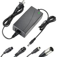 ราคา 42V 2A Charger Universal 5 Plugs Replacement for 36V Lithium Battery Power Adaptor Supply Cord อะแดปเตอร์ไฟฟ้า DC5 5 2 1 (23094721460)