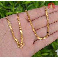 ราคา สร้อยสเเตนเลสทองเลเซอร์ลายโซ่แผ่นหัวจรวดขนาด3มิลทองสเเตนเลสเลเซอร์22k (22812707234)