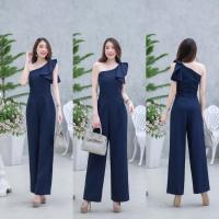 ราคา Maya fashion เสื้อผ้าแฟชั่น Jumpsuit จั้มสูทออกงาน ชุดจั้มขายาว สีแดง ชมพู กรม โอรส ครีม พร้อมส่ง (12517679288)
