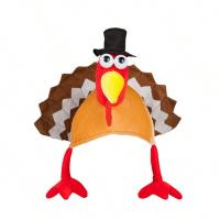 ราคา 1pcs Funny Carnival Chicken Leg Hat Christmas Thanksgiving Decoration Turkey Hat Adult Carnival Hat Party Festive Cap (22725059763)