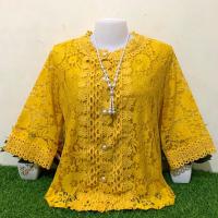 ราคา เสื้อลูกไม้กระดุมหน้าผ้านิ่ม รอบอก36 42 46 52นิ้ว มี2ไซส์ เสื้อลูกไม้คนแก่ใส่ทำบุญ เสื้อลูกไม้สีขาว เสื้อลูกไม้กระดุม (12684071401)