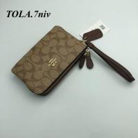 ราคา ขายดี กระเป๋าคล้องมือ ขนาด8นิ้ว หนัง รุ่น2ซิป กระเป๋าคล้องมือ กระเป๋าคล้องแขน (21061043842)