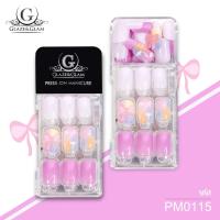 ราคา New Arrival GLAZE GLAM เล็บปลอม เล็บเจลปลอม เล็บปลอมสำเร็จรูป เล็บปลอมพร้อมเทปกาวในตัว PRESS ON NAILS PM0115 30 PCS (22440671801)
