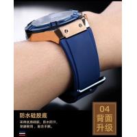 ราคา สายรัดพิเศษ22มม สายรัดนาฬิกาซิลิโคนกันน้ำนุ่มสำหรับ U0247g3นาฬิกาข้อมือ Guess ไจลส์ W0040g3 W0040g7สายรัดที่ตกแต่งเค้กซิลิโคนสีฟ้าสำหรับอุปกรณ์สายรัดนาฬิกาผู้ชาย (21976595128)