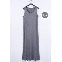 ราคา ชุดเดรสยาวคลุมเข่าผ้าโมดอลบางสำหรับฤดูร้อน ชุดเดรสยาวคลุมเข่าสีดำ ชุดเดรสยาวคลุมเข่าสำหรับผู้หญิงไซส์ใหญ่ (23147606492)