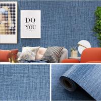 ราคา 10m Pvc สติ๊กเกอร์ติดผนัง มีกาวในตัว ผ้าลินิน wallpaper ติดผนัง วอลเปเปอร์ตกแต่งบ้าน (22582858475)