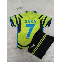 ราคา เสื้อกีฬาฟุตบอลเด็กแขนสั้น กาเกง ลายสโมสรอาร์เซนอลปี2023ชุดเยือนสีเขียว สกรีนชื่อซาก้า เบอร์ 7 สินค้าคุณภาพ ป้ายงานปัก เนื้อผ้าหนานุ่มไม่บาง เด็กใส่สบาย ไม่ร้อน ลดราคาพิเศษพร้อมส่ง (20825585668)