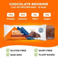 ราคา ProBar Gluten Free Protein Bar Natural Energy 70g 20g Plant Protein Chocolate Brownie โปรตีนบาร์ กลูเตนฟรีจากพืช (20543609564)