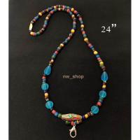 ราคา สร้อยคอลูกปัดโบราณ สร้อยคอลูกปัดทราวดี ลูกปัดสวยงาม ยาว24นิ้ว (22431023361)