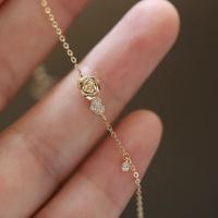 ราคา สร้อยข้อมือเงินแท้ S925 ชุบทอง 14K รูปดอกกุหลาบ สร้อยข้อมือผู้หญิง ประดับเพชร จี้รูปดอกกุหลาบ จี้รูปดอกไม้ จี้รูปดอกไม้ (22912506845)
