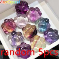 ราคา สุ่ม5ชิ้นสลักสวยงามอุ้งมือแมวคริสตัลรุ้งฟลูออไรต์คริสตัลฟลูโอไรสีธรรมชาติเต่าน่ารักงานฝีมือประดับรูปแกะสลักแฮนด์เมดคริสตัล (22292649570)