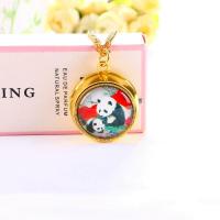 ราคา นาฬิกาพกสำหรับเด็กลายหมีแพนด้าการ์ตูนน่ารักนาฬิกาแขวนหมุนได้แบบฝาพับแนววินเทจสำหรับผู้ชายและผู้หญิงนาฬิกาสร้อยคอของขวัญสำหรับนักเรียนประถม (19915255221)
