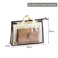 ราคา ถุงใส่กระเป๋า ป้องกันฝุ่น ถุงกันฝุ่นกระเป๋า พลาสติกคลุมกระเป๋ากันฝุ่น กระเป๋า PVC ขนาด m l xl xxl ถุงเก็บกระเป๋า (22870118429)