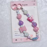 ราคา พร้อมส่ง สายคล้องโทรศัพท์มือถือ สายคล้อง Baby three สายคล้องข้อมือพวงกุญแจลูกปัด สายจับลูกปัดไข่มุก (22873518418)