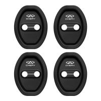 ราคา 4ชิ้นเชรี่ซิลิโคนฝาครอบเครื่องป้องกันตัวล็อกประตูรถยนต์ตัวหน่วงการสั่นสะเทือนล็อคประตูอุปกรณ์เงียบสำหรับ Chery Tiggo 5X8 7 Pro 4 Omoda 5 E5 TJ 1ใบหน้า Qev EQ1 2024 (22449440292)