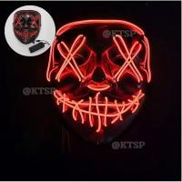 ราคา หน้ากาก LED พร้อมส่ง หน้ากากมีไฟ มี3จังหวะ หน้ากากปาร์ตี้ ตกแต่ง ฮาโลวีน หน้าไฟ หน้ากาก ตกแต่งฮาโลวีน (22625975569)