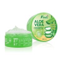 ราคา Moods Aloevera Soothing Gel 100 เจลว่านหางจระเข้ มูสด์ เจลว่านหาง สเนล ทาหน้า ทาตัว ขนาด 300ml (22954988156)