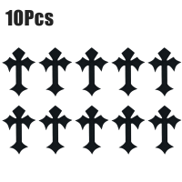 ราคา ส่งจากกรุงเทพ 10ชิ้น แผ่นแพทช์สติกเกอร์ รูปไม้กางเขน DIY 10 7ซม ปักเสื้อ สําหรับรีดติดเสื้อผ้า (23001737897)
