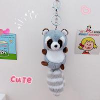 ราคา FunFactory พวงกุญแจรูปตัวการ์ตูนน่ารักแบบแรคคูน พวงกุญแจตุ๊กตาหางยาวน่ารักพวงกุญแจแฟชั่นกระเป๋าเป้สะพายหลังของตกแต่งของขวัญ (22898022653)