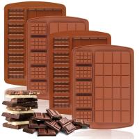 ราคา Chocolate Bar Mould Silicone Break Apart Chocolate Moulds สําหรับ DIY Chocolate Bar Candy Bar Moulds Pralines Caramels (22686087757)