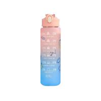 ราคา ขวดน้ำพลาสติก BPA สำหรับนักเรียนดื่มขวดพร้อมหลอดแก้วน้ำแบบสปอร์ตสำหรับฟิตเนสขวดน้ำสำหรับเล่นกีฬาขนาด32ออนซ์900มล ขวดน้ำ (22970996401)