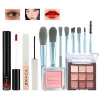 ราคา 12ชิ้นแปรงแต่งหน้ามาสคาร่า ลิปสติก แป้งบลัชออน Kuas Rias อายแชโดว์ (22604864231)
