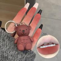 ราคา ลิปจิ้มจุ่ม ลิปหมี ลิปสติก พวงกุญแจ กำมะหยี่เนื้อแมท สีนู้ด ลิปสติก ลิปจิ้มจุ่ม ลิปจุ่ม Art Value A01 (18888475032)