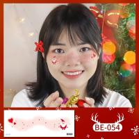 ราคา พร้อมส่งในไทย สติกเกอร์รอยสักชั่วคราว เทศกาลคริสต์มาส ลายการ์ตูนน่ารัก กันน้ํา สําหรับตกแต่งใบหน้า (23094821579)