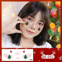ราคา พร้อมส่งในไทย สติกเกอร์รอยสักชั่วคราว เทศกาลคริสต์มาส ลายการ์ตูนน่ารัก กันน้ํา สําหรับตกแต่งใบหน้า (23094821578)