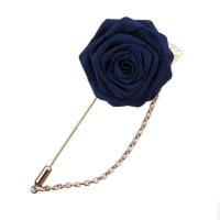 ราคา เข็มกลัด รูปดอกไม้ สําหรับติดเสื้อสูท งานแต่งงาน Mens Suit Rose Flower Brooches Canvas Fabric Ribbon Tie Lapel Pin Badge With Tassel Chain Men Wedding Boutonniere Brooch (19308533741)