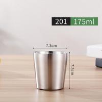 ราคา สแตนเลสผนังสองชั้นแก้วน้ำและเหยือกน้ำบาร์แก้วเบียร์เย็นโลหะแก้วกาแฟปาร์ตี้175 260 300 480มล OWT (22971000483)