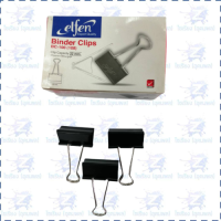 ราคา Elfen คลิปหนีบกระดาษ คลิปดำ กล่อง12ตัว Paper Clip มีทุกขนาดให้เลือก (19777209465)