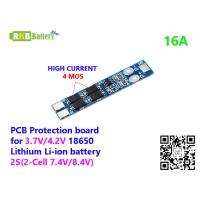 ราคา พร้อมส่ง 2S 18650 7 4v 8 4v 8 16A for lithium li ion Battery Protection Board BMS 4MOS (19061628568)