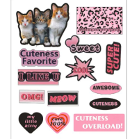 ราคา พร้อมส่งในไทย สติกเกอร์ตกแต่ง ลายการ์ตูน น่ารัก สไตล์เกาหลี DIY PVC สติกเกอร์สำหรับตกแต่ง สติกเกอร์ติดเคส สติกเกอร์ลายน่ารัก (22559245399)