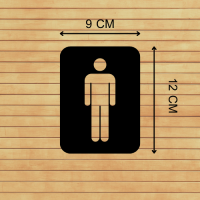 ราคา ขนาด 9x12 ซม สติ๊กเกอร์ไดคัท PVC สติ๊กเกอร์ห้องน้ำชาย สติกเกอร์ห้องน้ำหญิง ป้ายห้องน้ำชาย ป้ายห้องน้ำหญิง ติดผนัง ติดประตู (10321929005)