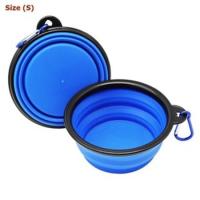 ราคา Baby care ชาม ซิลิโคนพับได้ชามอาหารสุนัข แบบพกพาจานชามน้ำชามพับได้ 90026 (22670656269)