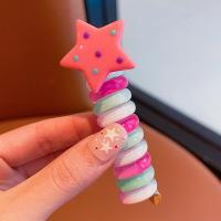 ราคา สีลูกอมน่ารักเชือกรัดผมรูปดาวยืดหยุ่นสำหรับเด็กผู้หญิงเกาหลีที่สายรัดยืดหยุ่นสายโทรศัพท์ที่คาดผมที่มัดผมสำหรับเด็ก (22422421498)