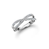 ราคา Jubilee Diamond แหวนเพชร Diamond Line Cross Ring เพชรแท้ เพชรน้ำ 99 (20865702575)