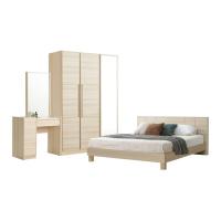 ราคา SB Design Square KONCEPT FURNITURE ชุดห้องนอน ขนาด 6 ฟุต รุ่น Hakone สีโอ๊คอ่อน (3301922251)