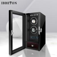 ราคา IBBETON Luxury Watch Winder Automatic Tachometer Fingerprint Unlocking With Mabuchi Motor LCD Touch Screen Wooden Watch Accessories Box Remote Jewelry Box Mechanical Watch Box (20305762621)