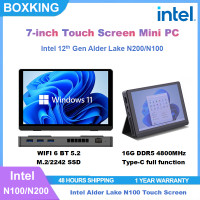 ราคา 7 inch Alder Lake N200 N100 Touch Screen Mini PC Windows 11 LPDDR5 WiFi6 BT5 2 Desktop Computer (23223106824)
