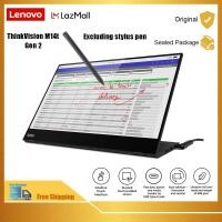 ราคา M14t ThinkVision เดิม14นิ้วมอนิเตอร์เคลื่อนที่ USB C กับเลอโนโวหน้าจอสัมผัสสำหรับ (17495492424)