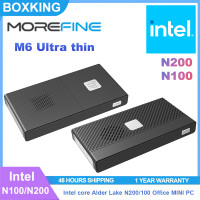 ราคา Morefine M6 Ultrathin Intel N200 N100 Win11 LPDDR5 M 2 SSD Desktop Office Portable Pocket Mini PC (23235722771)
