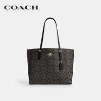 ราคา COACH กระเป๋าโท้ท กระเป๋าทรงสี่เหลี่ยมผู้หญิงรุ่น Mollie Tote Bag In Signature Canvas CV967 IMXAQ (23011680766)
