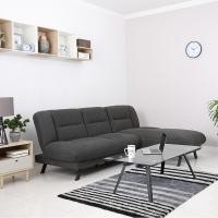 ราคา INDEX LIVING MALL โซฟาเบดผ้า L shape ด้านซ้าย รุ่นโอวาซ สีเทาเข้ม (452664202)