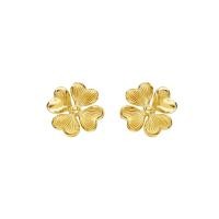 ราคา PRIMA ต่างหูทองคำ 99 9 รูปดอกไม้นำโชค ใบโคลเวอร์ Lucky Flower Collection 111E3984 18 (22832547614)