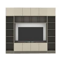 ราคา Koncept Furniture ชุดวางทีวี 240 ซม รุ่น Contini Plus สีครีม mid Gloss (22848613525)