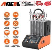 ราคา Ancel ANJ400 GDI เครื่องทำความสะอาดหัวฉีดเชื้อเพลิง 4 สูบ เครื่องทดสอบการทำความสะอาด EFI FEI เครื่องทดสอบความต้านทานอัลตราโซนิก เครื่องทดสอบและทำความสะอาดหัวฉีดเชื้อเพลิงสำหรับน้ำมันเบนซิน (2318219693