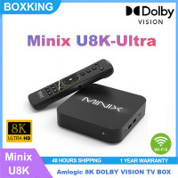 ราคา MINIX U8K Ultra Amlogic Dolby Vision WIFI6 RJ 45 AI PQ AI SR Android11 TV BOX (23234966423)